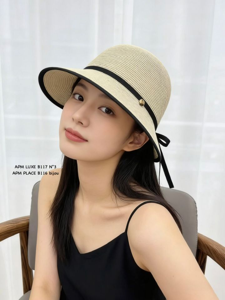 N3韓國東大門代購女士新品熱賣26春夏26夏季帽子漁夫帽絲帶N3帽子