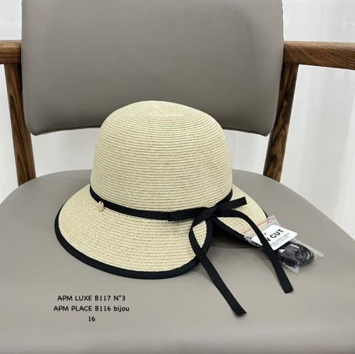 N3韓國東大門代購女士新品熱賣26春夏26夏季帽子漁夫帽絲帶N3帽子圖色1