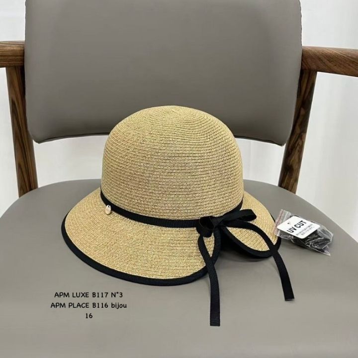 N3韓國東大門代購女士新品熱賣26春夏26夏季帽子漁夫帽絲帶N3帽子圖色2