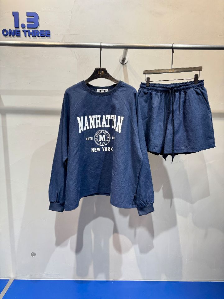 1.3韓國東大門代購女裝新品26春夏熱賣時尚人氣套裝亞麻布1.3套裝圖色1