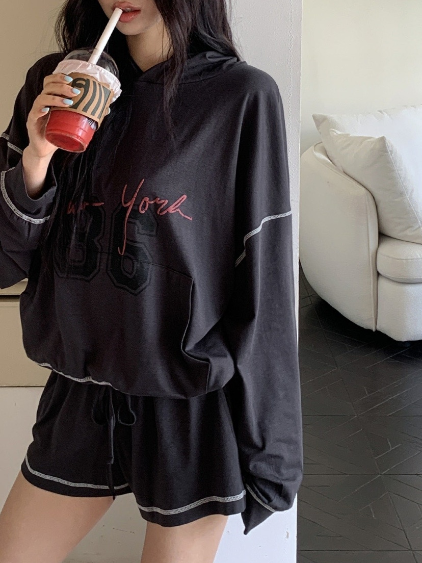 OURWAVE/OUR ROOM韓國直郵女士新品26夏季套裝連帽衫套裝Our Wave/Our Room套裝