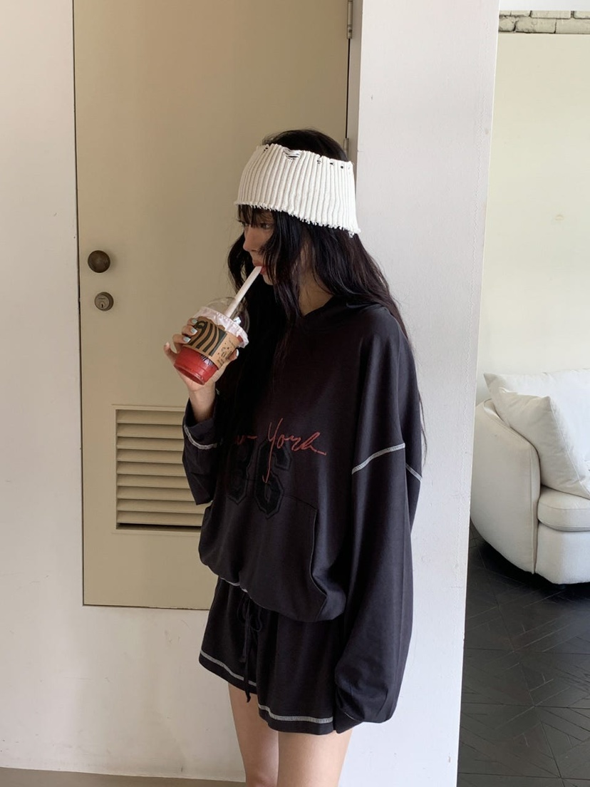 OURWAVE/OUR ROOM韓國直郵女士新品26夏季套裝連帽衫套裝Our Wave/Our Room套裝