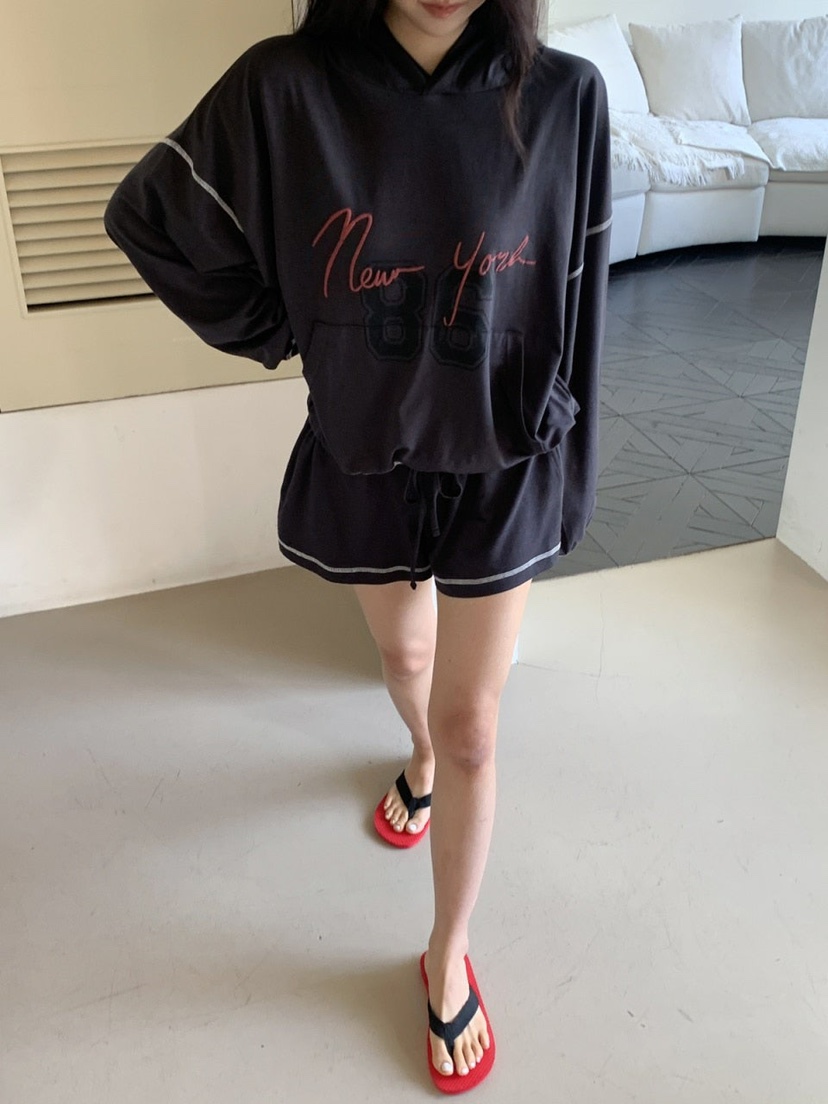 OURWAVE/OUR ROOM韓國直郵女士新品26夏季套裝連帽衫套裝Our Wave/Our Room套裝