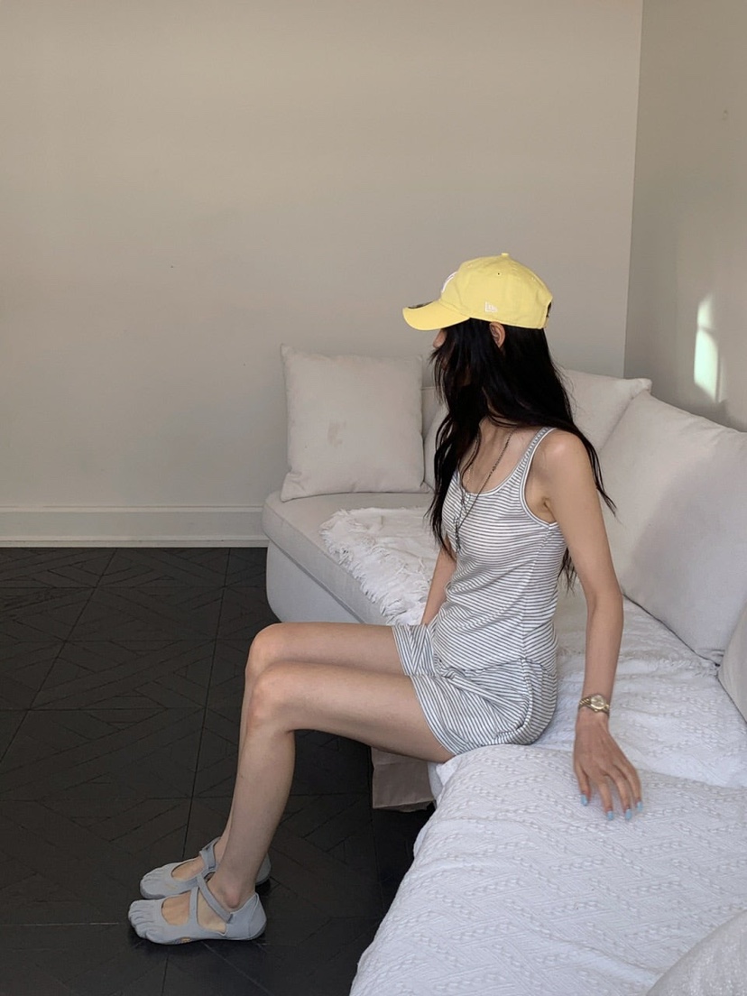 OURWAVE/OUR ROOM韓國直郵實拍女裝新款時尚套裝套裝條紋Our Wave/Our Room套裝
