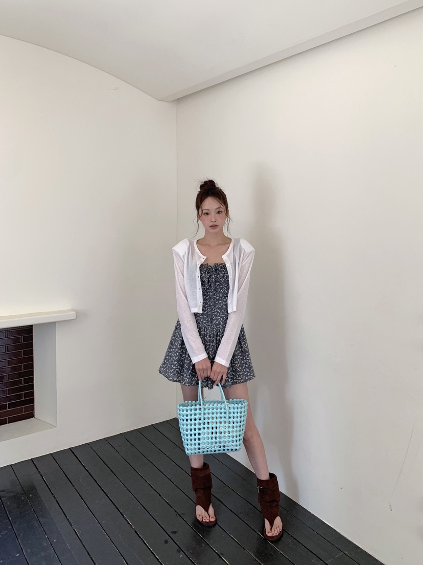 VERANDA韓國東大門直郵女士新品推薦休閑人氣針織衫亞麻開衫VERANDA針織衫