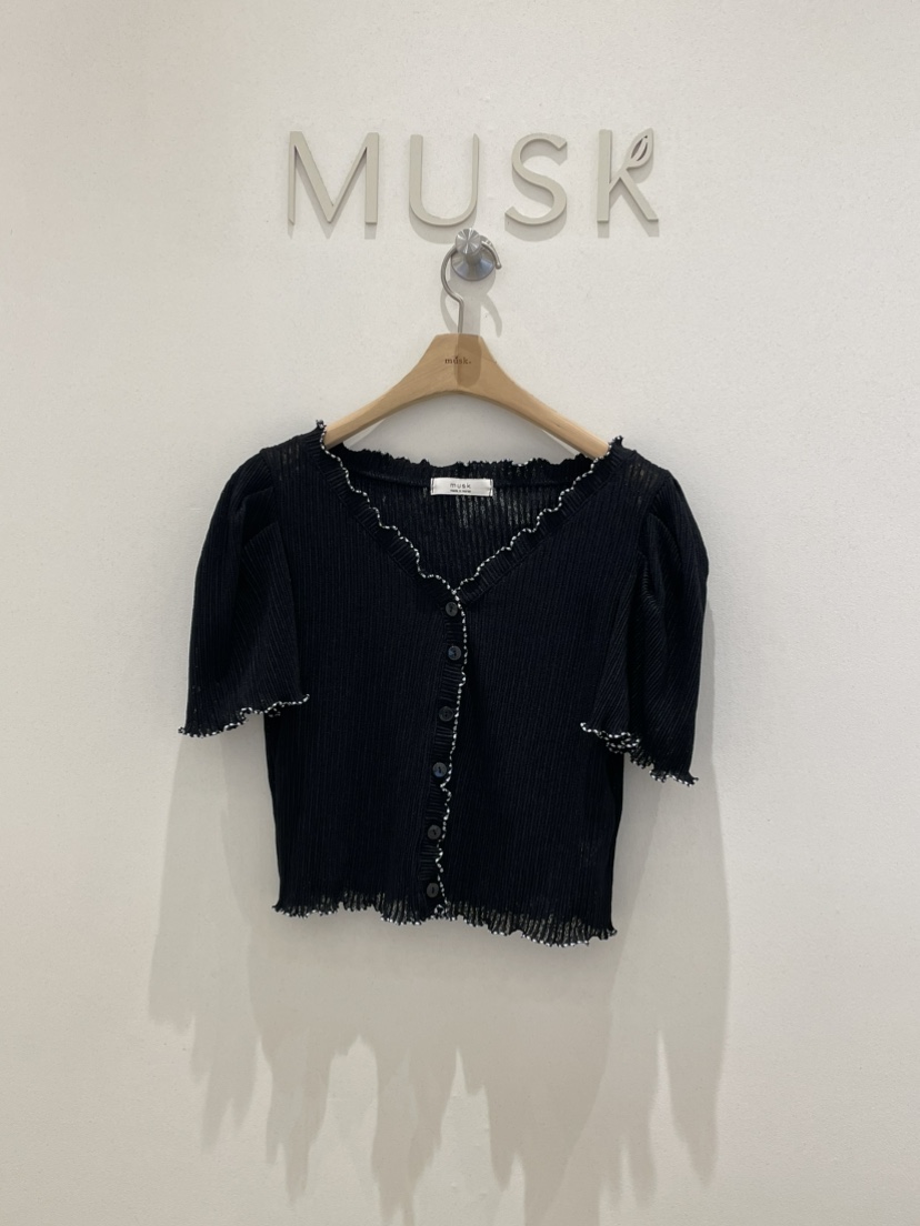 MUSK韓國直郵女裝新款時尚熱賣休閑人氣26夏季26春夏職業T恤MUSKT恤圖色3