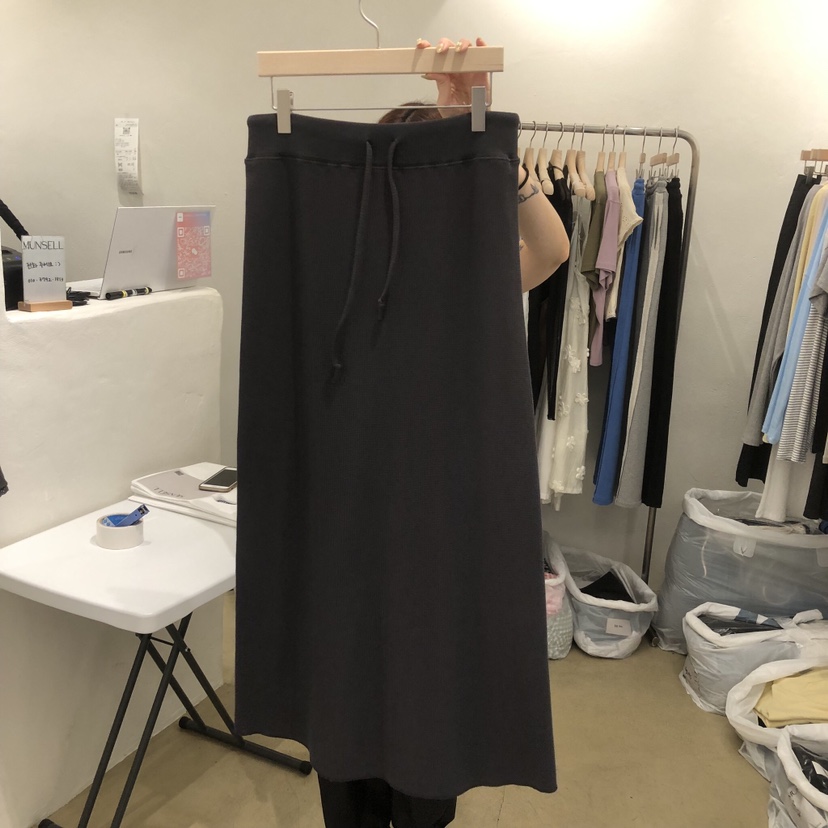 MUNSELL東大門實拍韓國女裝新品熱賣26春夏推薦時尚休閑長裙MUNSELL長裙圖色1