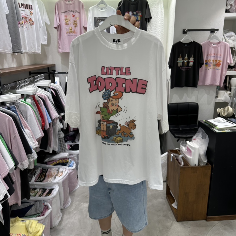 EVE韓國直郵實拍女士新款熱賣時尚26夏季26春夏人氣推薦T恤EVET恤圖色1