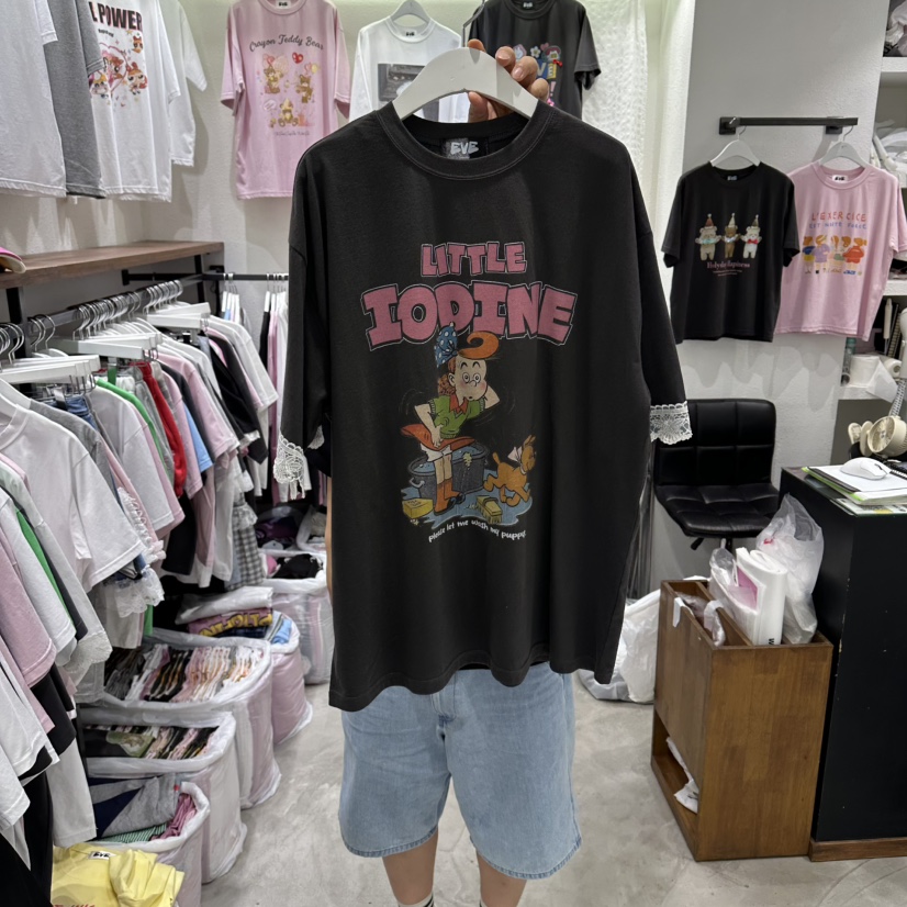 EVE韓國直郵實拍女士新款熱賣時尚26夏季26春夏人氣推薦T恤EVET恤圖色3
