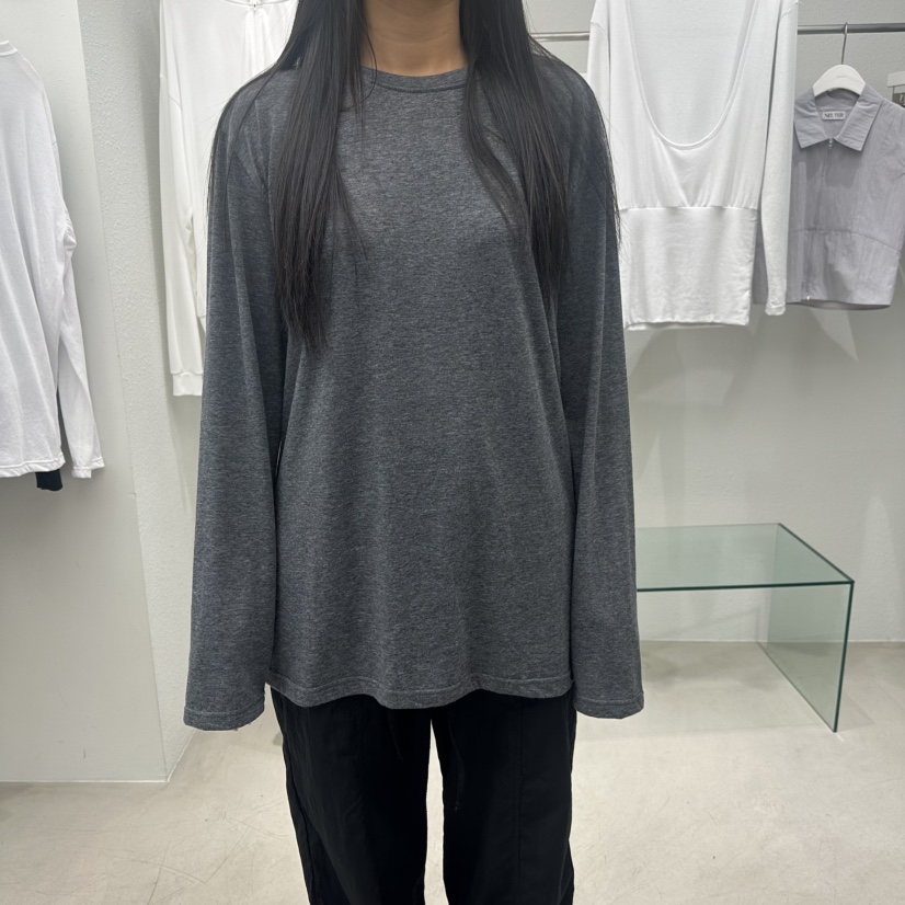 NEUTER韓國直郵女士新品休閑26春夏推薦熱賣職業長袖T恤柔軟NEUTER長袖T恤圖色2