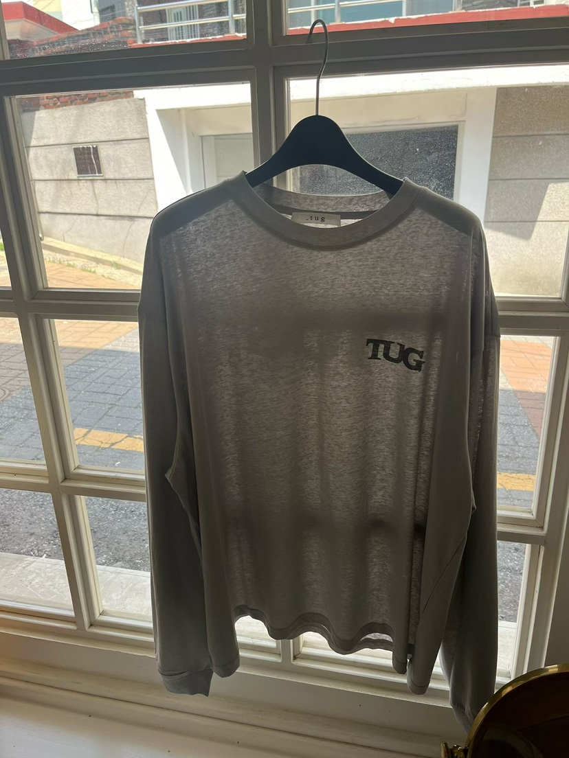 TUG東大門實拍韓國女裝新品26夏季休閑人氣推薦26春夏長袖T恤TUG長袖T恤圖色2