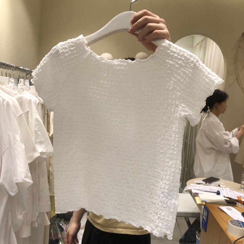 BROCCOLISALAD韓國直郵女裝新款26春夏熱賣職業26夏季T恤BROCCOLISALADT恤圖色1