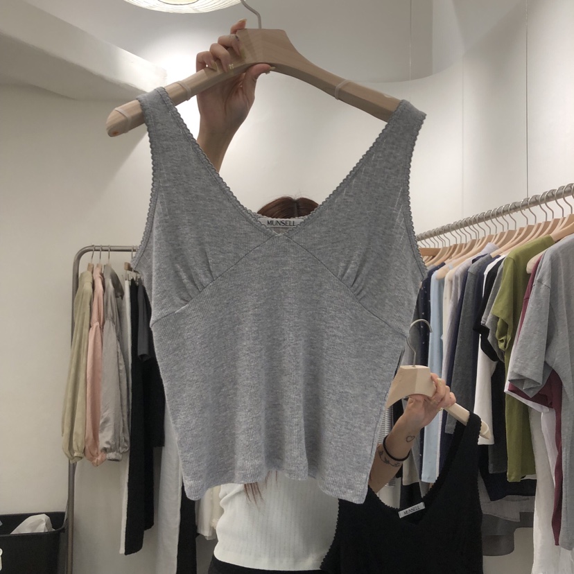 MUNSELL韓國直郵女裝新款26夏季時尚26春夏人氣職業吊帶背心MUNSELL吊帶/背心圖色2