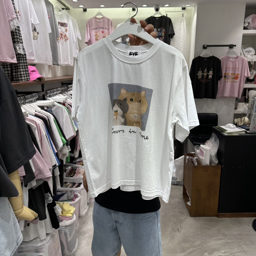 EVE韓國代購女裝新品人氣熱賣休閑26春夏推薦時尚職業T恤EVET恤圖色1