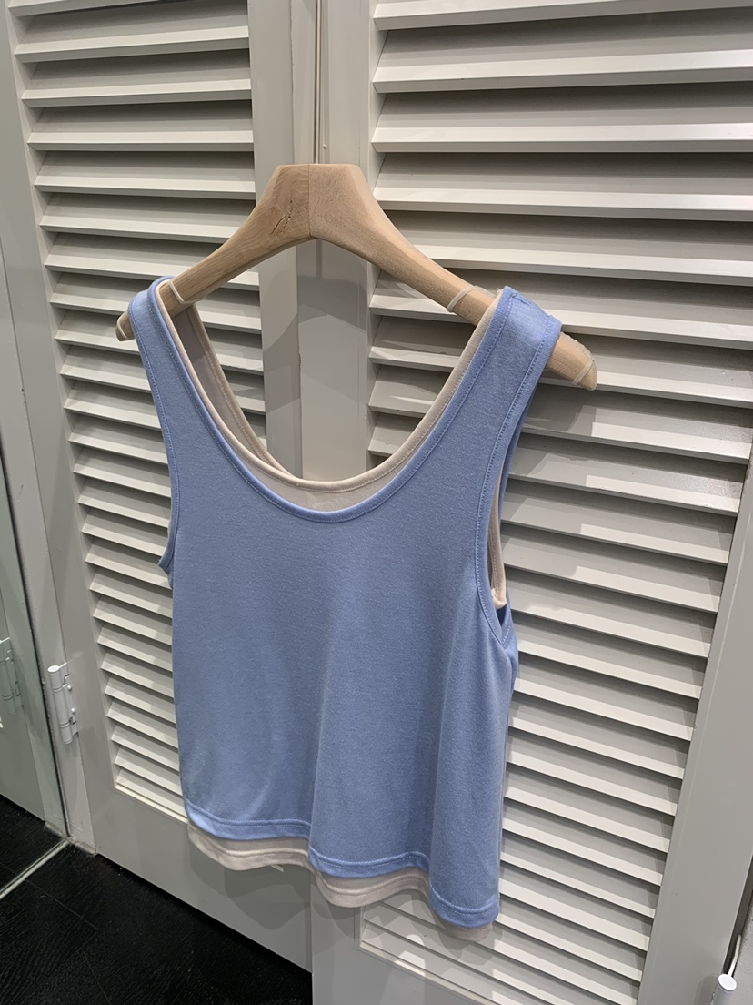 LE OVE/VERDI韓國東大門直郵女裝新品職業吊帶背心假兩件LE OVE/VERDI吊帶/背心