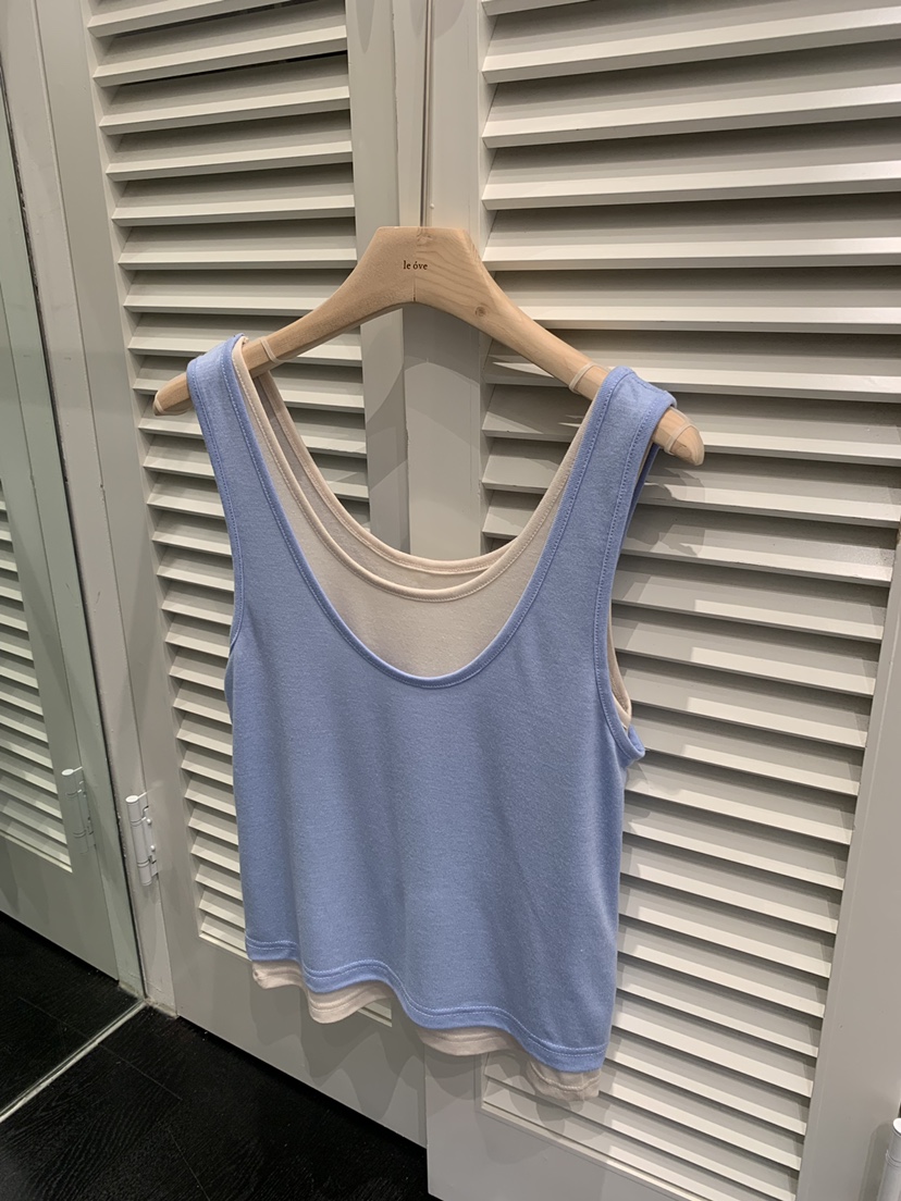LE OVE/VERDI韓國東大門直郵女裝新品職業吊帶背心假兩件LE OVE/VERDI吊帶/背心圖色1