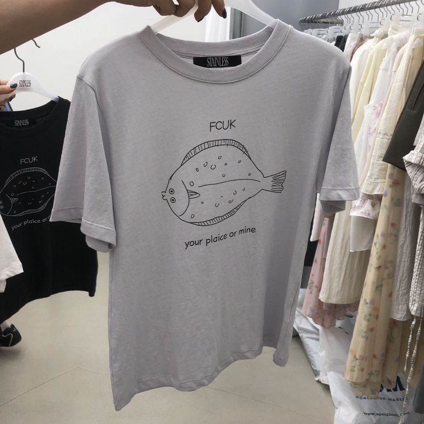 STAINLESS韓國直郵女士新品職業26春夏26夏季熱賣推薦T恤STAINLESST恤圖色2