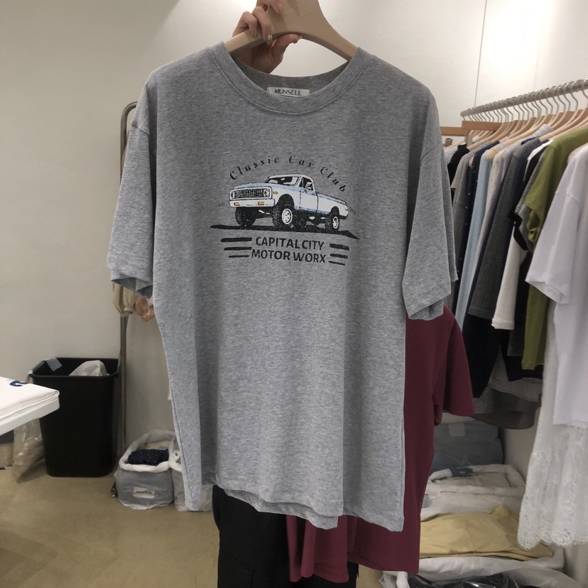 MUNSELL韓國直郵女裝新款熱賣職業時尚休閑人氣26夏季T恤MUNSELLT恤圖色1