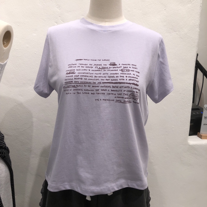 MUNSELL韓國代購女裝新款26夏季休閑人氣26春夏時尚職業T恤MUNSELLT恤圖色1