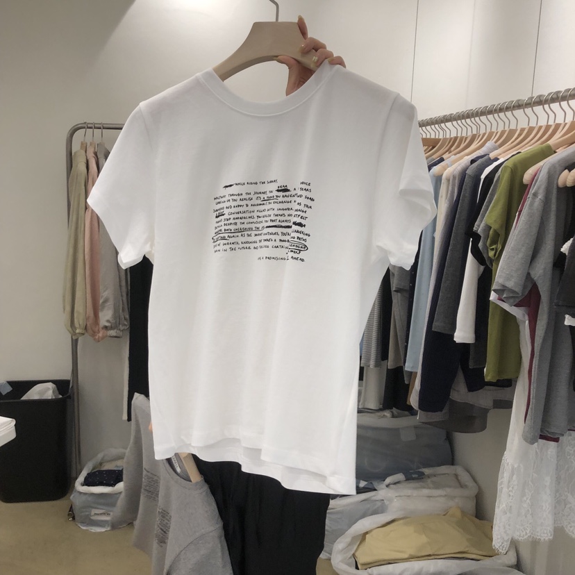 MUNSELL韓國代購女裝新款26夏季休閑人氣26春夏時尚職業T恤MUNSELLT恤圖色4