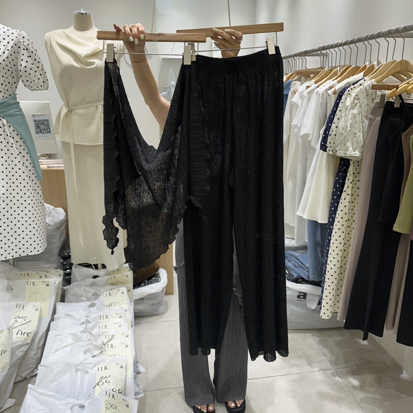 EN.U韓國東大門代購女士新品休閑26春夏推薦職業熱賣套裝EN.U套裝圖色2黑色