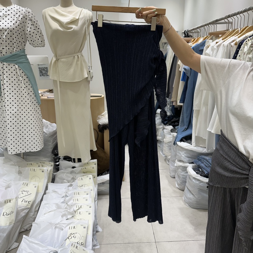 EN.U韓國東大門代購女士新品休閑26春夏推薦職業熱賣套裝EN.U套裝圖色3深藍色