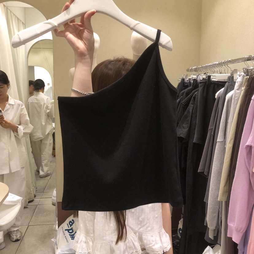 BROCCOLISALAD韓國東大門代購女士新品26夏季時尚吊帶背心BROCCOLISALAD吊帶/背心圖色2