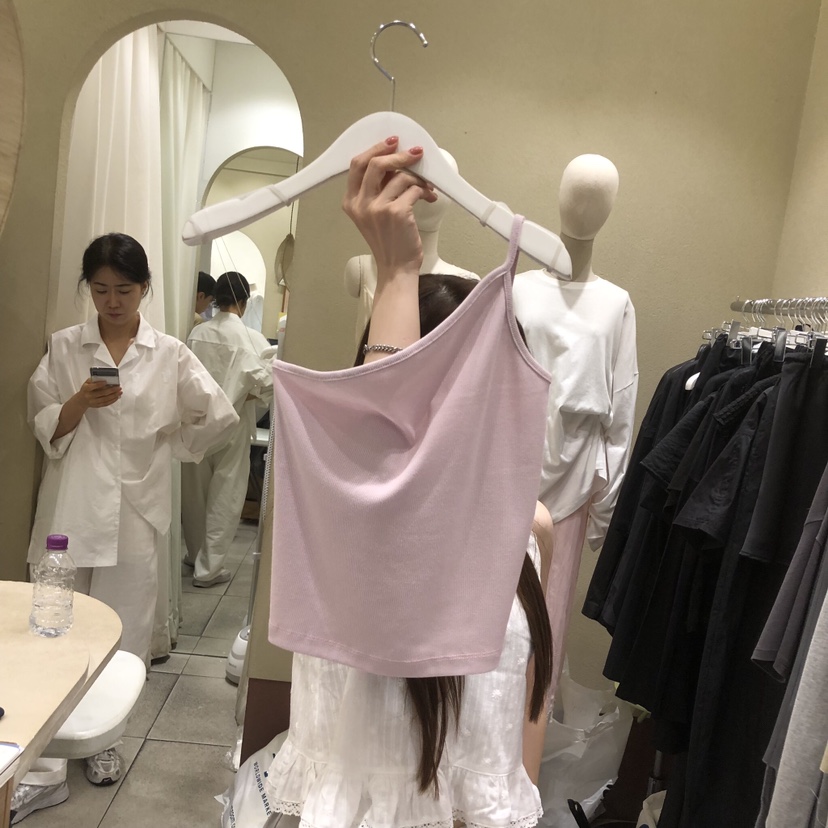 BROCCOLISALAD韓國東大門代購女士新品26夏季時尚吊帶背心BROCCOLISALAD吊帶/背心圖色3