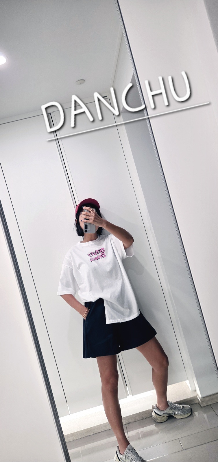 DANCHU韓國東大門直郵女裝新款時尚休閑26夏季熱賣T恤開衩DANCHUT恤
