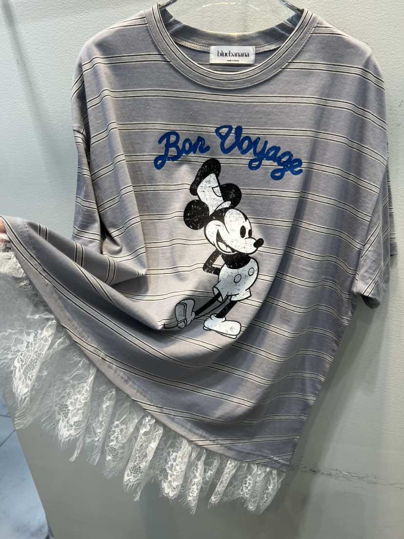 BLUE BANANA韓國直郵女裝新品推薦休閑人氣26春夏時尚T恤BLUE BANANAT恤