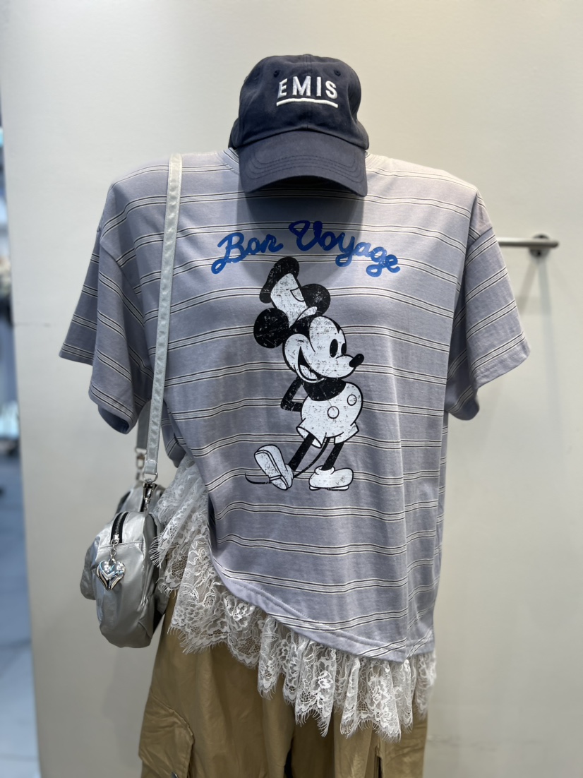 BLUE BANANA韓國直郵女裝新品推薦休閑人氣26春夏時尚T恤BLUE BANANAT恤圖色1