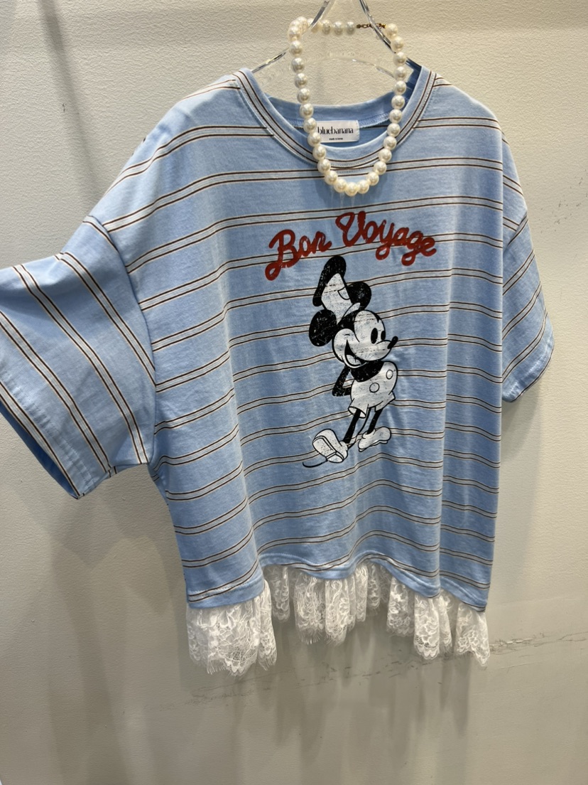 BLUE BANANA韓國直郵女裝新品推薦休閑人氣26春夏時尚T恤BLUE BANANAT恤圖色2