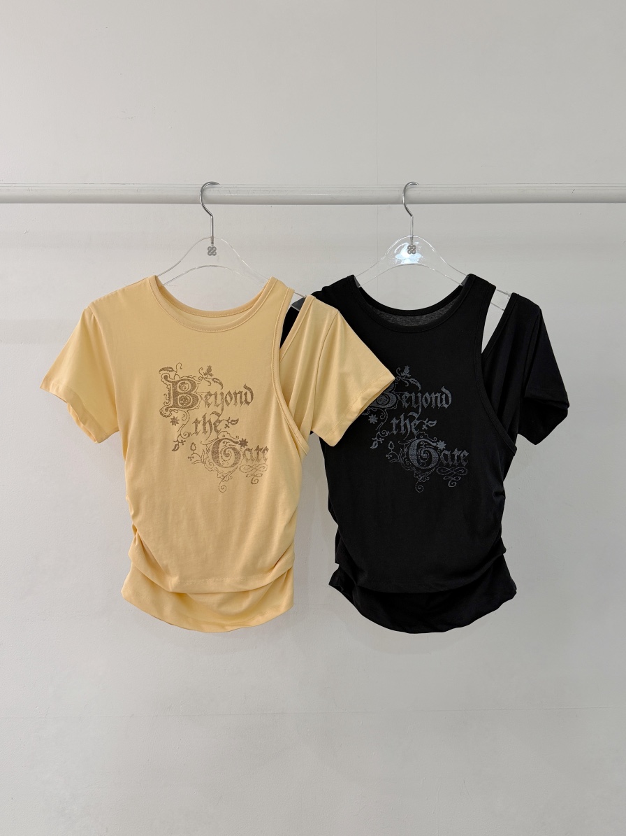 MORAN/MOSCO/SUGAR CASE東大門實拍韓國女裝新品休閑T恤MORAN/MOSCO/SUGAR CASET恤