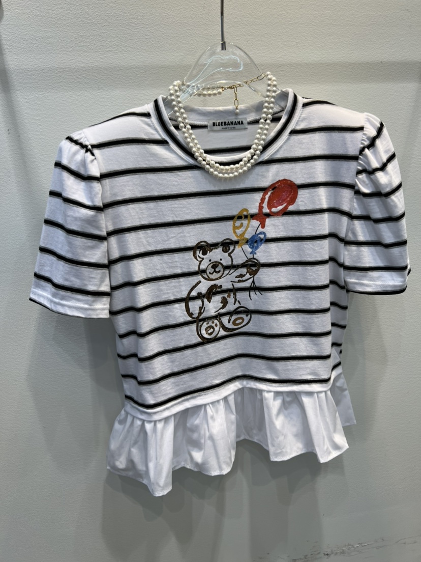 BLUE BANANA韓國直郵女士新品26春夏推薦人氣時尚26夏季T恤BLUE BANANAT恤