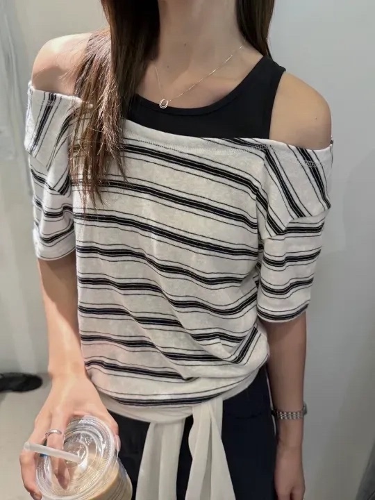 OLA韓國代購女裝新款休閑推薦人氣時尚熱賣26春夏職業T恤mellor/OLAT恤