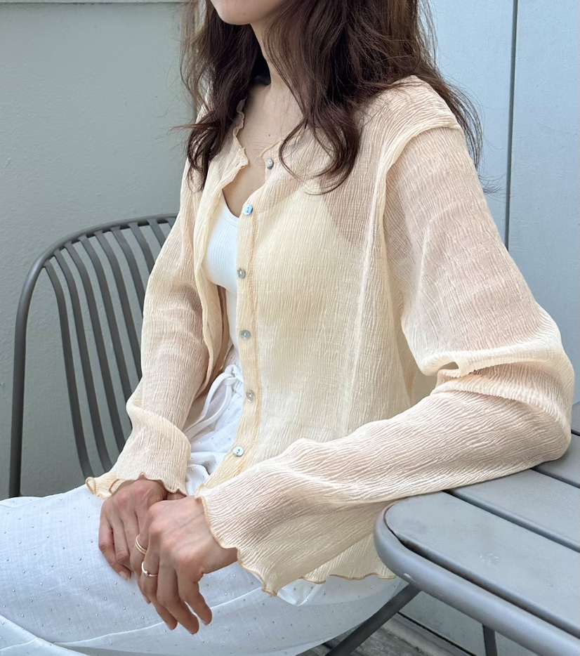 CLASSY-O韓國直郵女裝新款26春夏推薦26夏季長袖T恤褶裥CLASSY-O長袖T恤