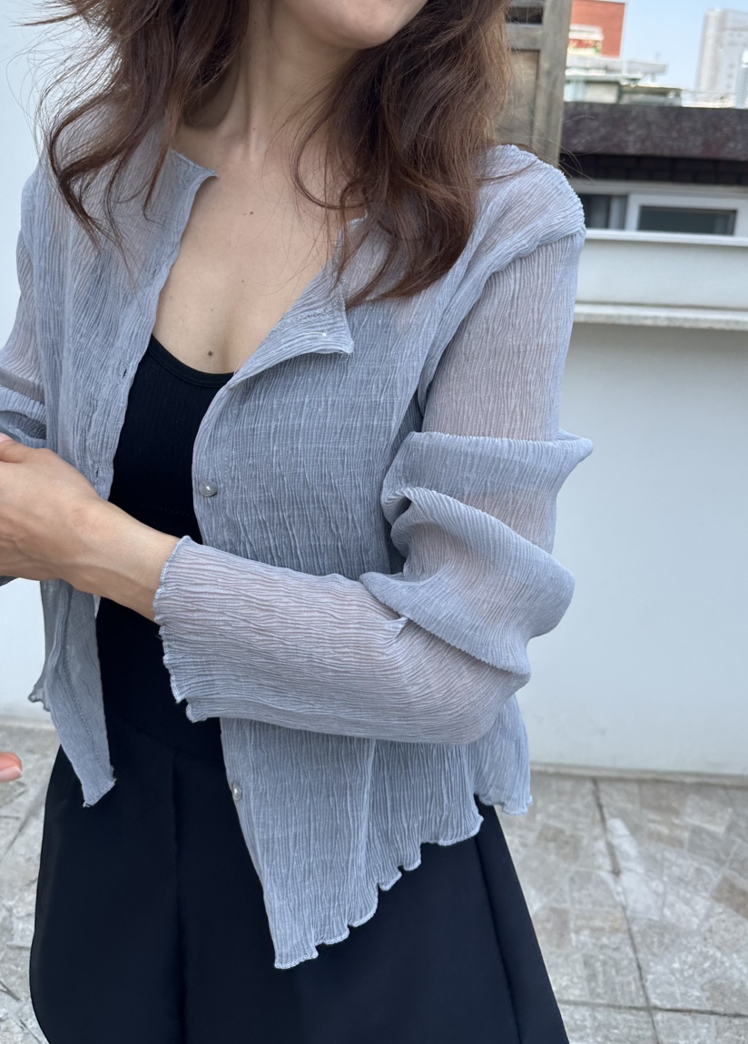 CLASSY-O韓國直郵女裝新款26春夏推薦26夏季長袖T恤褶裥CLASSY-O長袖T恤