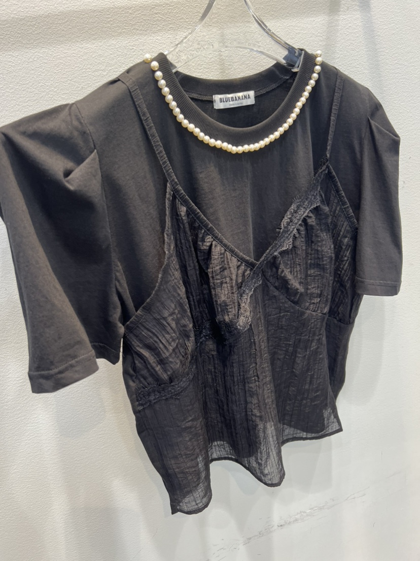 BLUE BANANA韓國直郵女士新品26夏季職業26春夏熱賣推薦T恤BLUE BANANAT恤圖色2