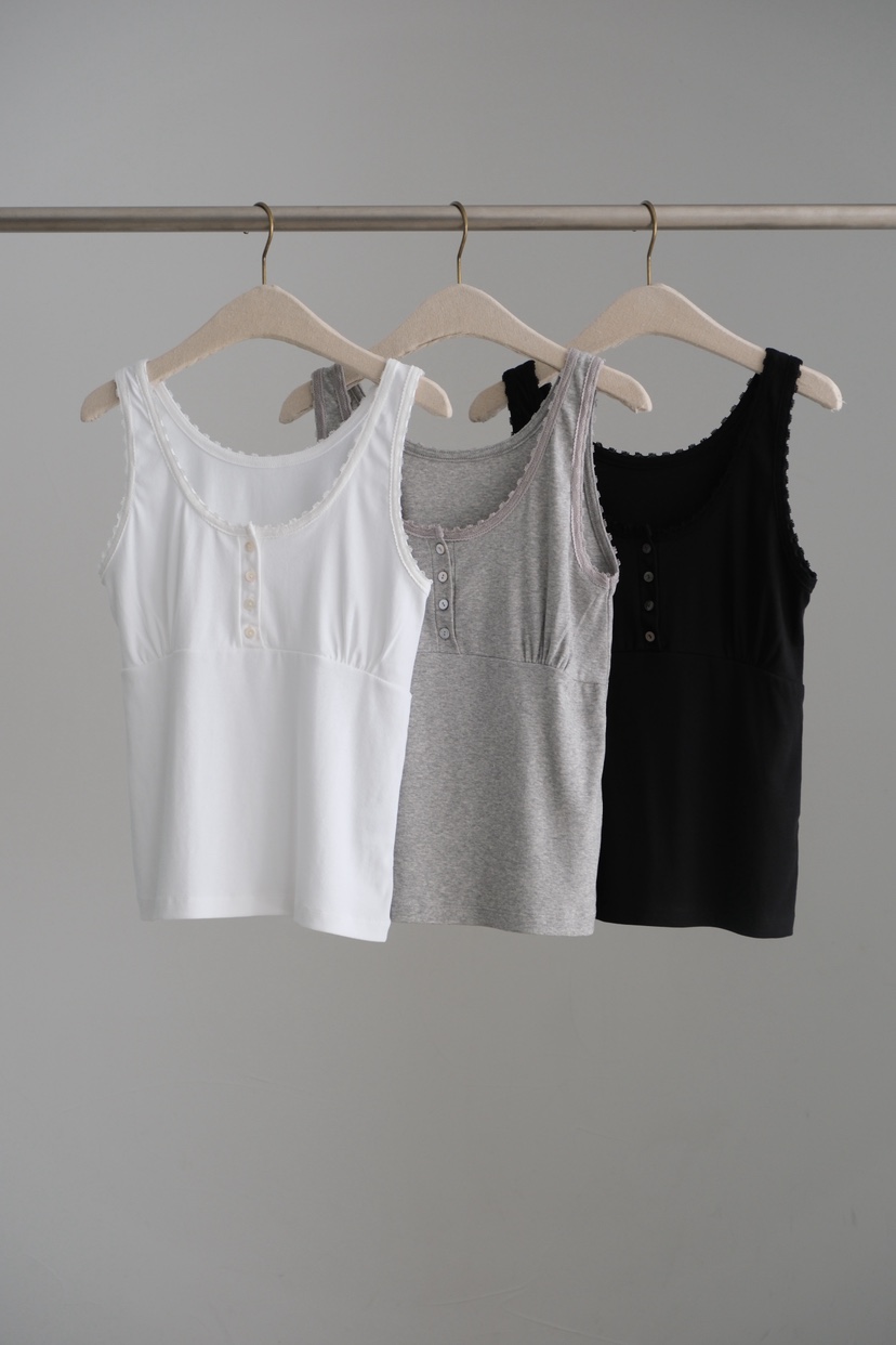 SORBET/FLAT WHITE韓國東大門代購女裝新款時尚吊帶背心蕾絲SORBET/FLAT WHITE吊帶/背心