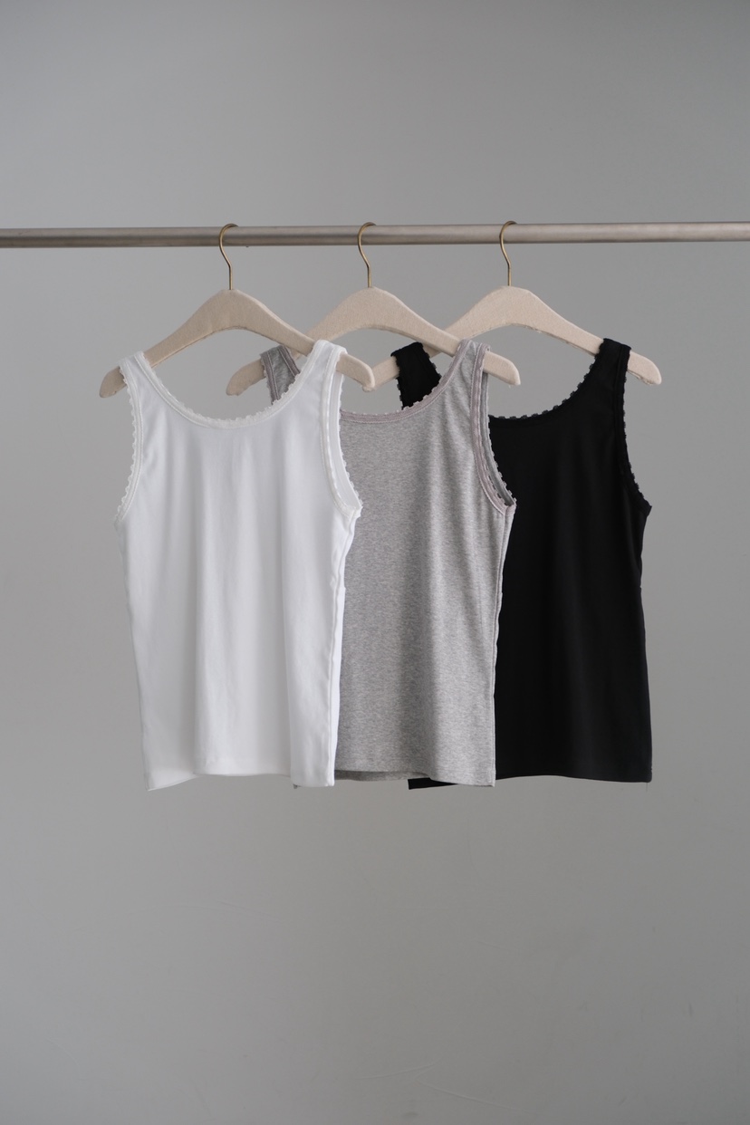 SORBET/FLAT WHITE韓國東大門代購女裝新款時尚吊帶背心蕾絲SORBET/FLAT WHITE吊帶/背心