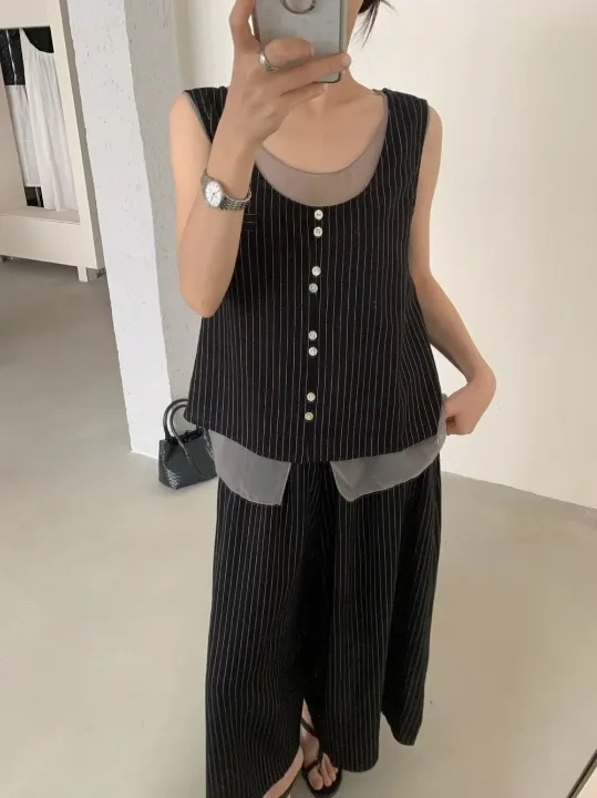 OLA韓國直郵女裝新品職業推薦休閑人氣26夏季26春夏套裝兩件套mellor/OLA套裝