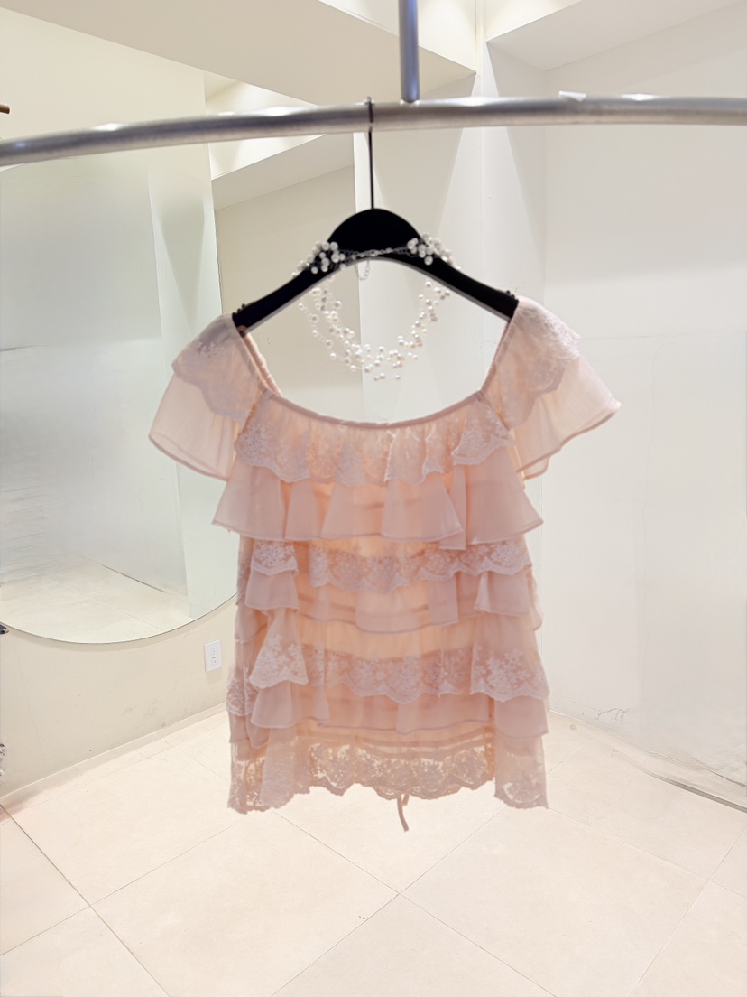 CORAL韓國直郵實拍女士新品26春夏休閑時尚26夏季襯衫蕾絲衫CORAL襯衫/蕾絲衫