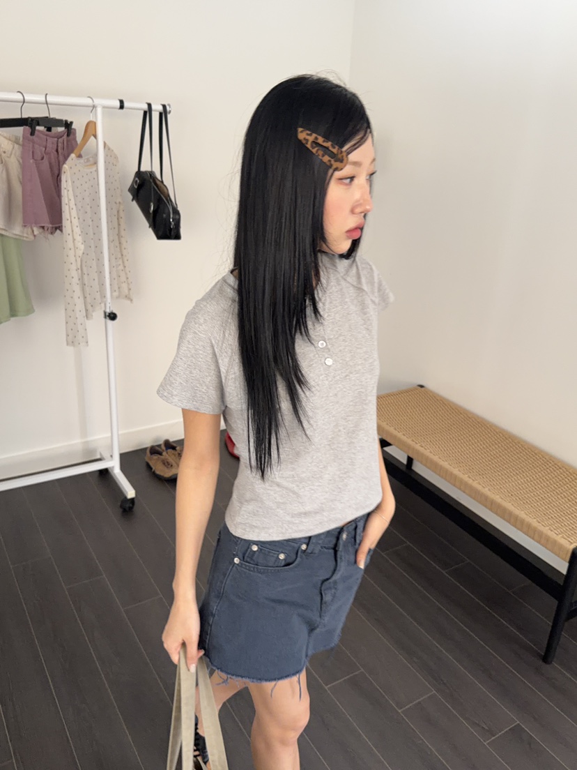 SUNDER MARKET韓國代購女裝新款休閑人氣熱賣T恤不含內搭SUNDER MARKETT恤
