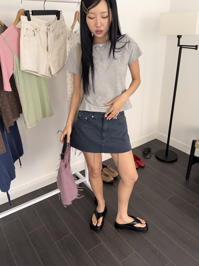 SUNDER MARKET韓國代購女裝新款休閑人氣熱賣T恤不含內搭SUNDER MARKETT恤