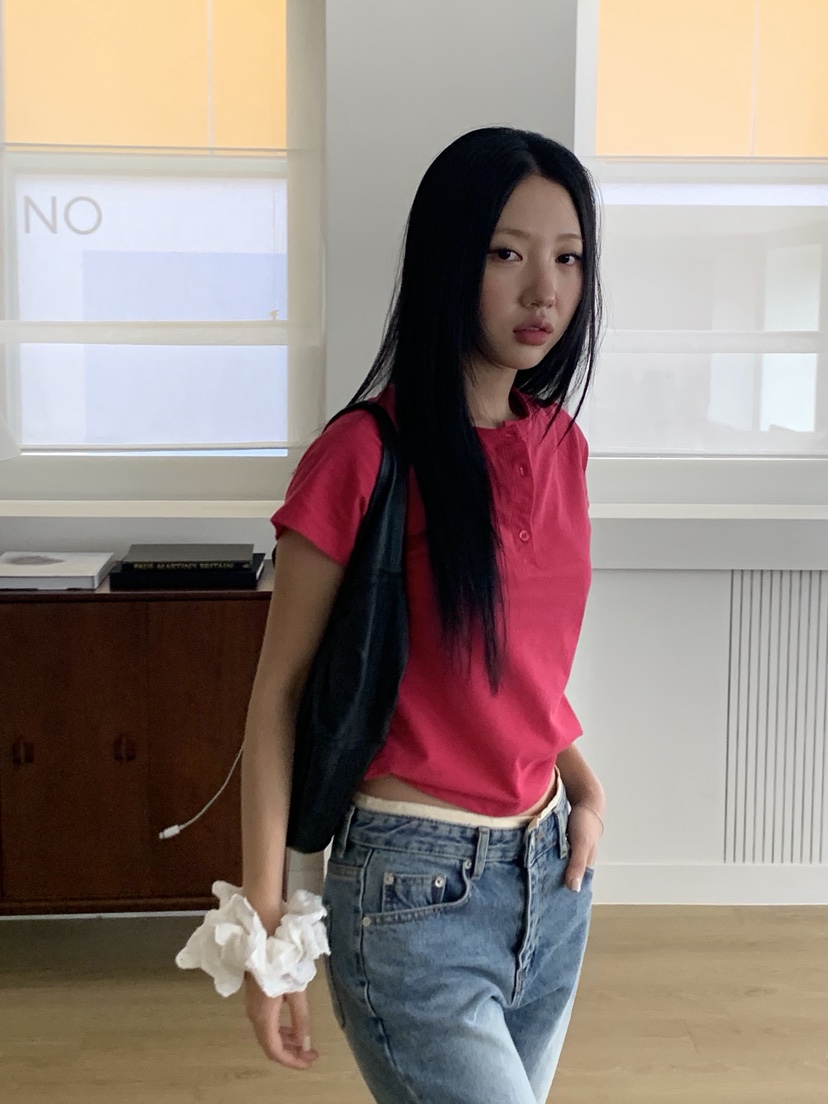 SUNDER MARKET韓國代購女裝新款休閑人氣熱賣T恤不含內搭SUNDER MARKETT恤