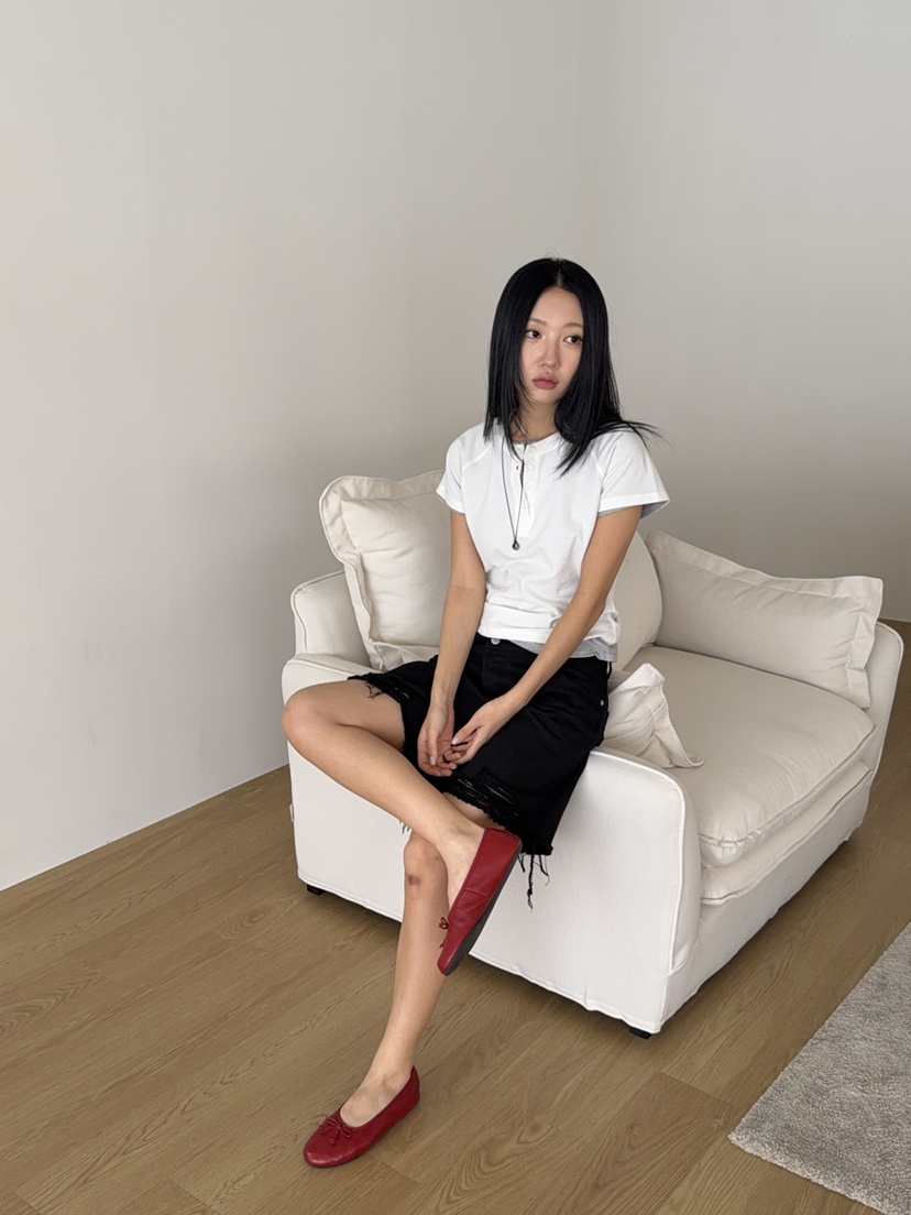 SUNDER MARKET韓國代購女裝新款休閑人氣熱賣T恤不含內搭SUNDER MARKETT恤