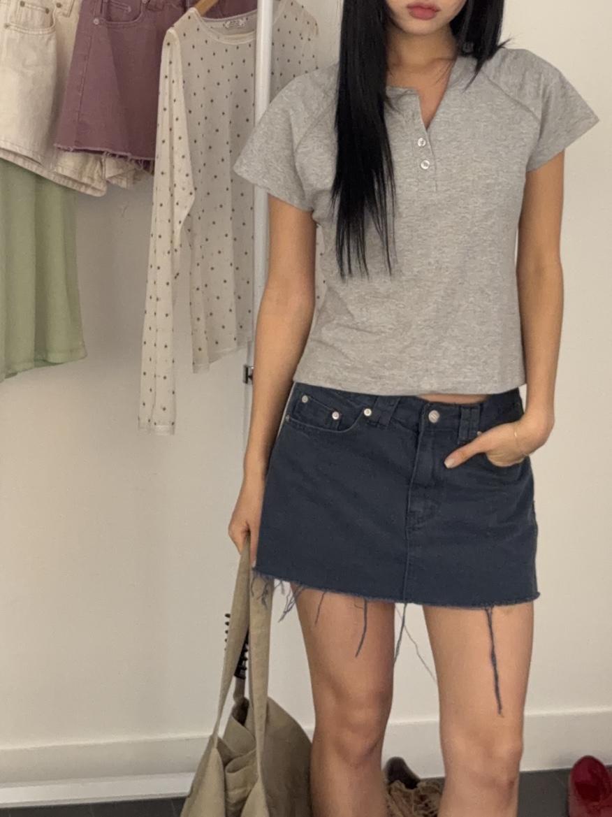 SUNDER MARKET韓國代購女裝新款休閑人氣熱賣T恤不含內搭SUNDER MARKETT恤圖色2