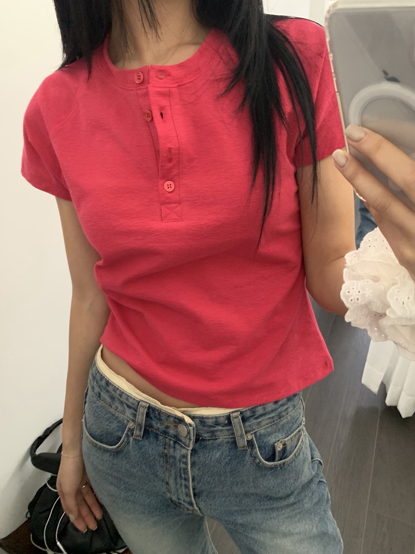 SUNDER MARKET韓國代購女裝新款休閑人氣熱賣T恤不含內搭SUNDER MARKETT恤圖色3