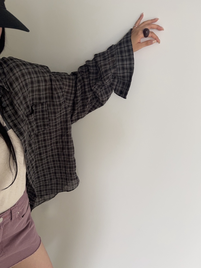 SUNDER MARKET韓國代購女裝新款人氣襯衫蕾絲衫不含內搭紗布SUNDER MARKET襯衫/蕾絲衫