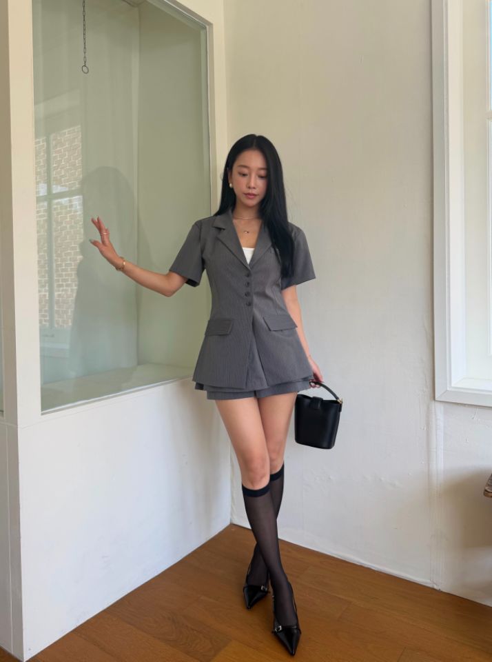 mars韓國東大門代購女士新款26夏季26春夏熱賣推薦西裝西服mars西裝/西服